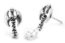 WINDALF Vikings Ohrringe SURRI 13 mm Doppelaxt Silber WINDALF Vikings Ohrringe SURRI 13 mm Doppelaxt Silber - Windalf.de