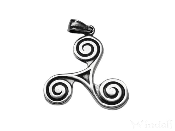 WINDALF Schmuck Anhänger DAVINA 3 cm Keltische Triskele Silber WINDALF Schmuck Anhänger DAVINA 3 cm Keltische Triskele Silber - Windalf.de