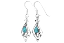 WINDALF Damen Schmuck Ohrhänger VENICA 4.2 cm Türkis Ohrringe Silber WINDALF Damen Schmuck Ohrhänger VENICA 4.2 cm Türkis Ohrringe Silber - Windalf.de