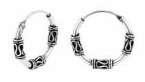 WINDALF Creolen FIANA &Oslash; 21 mm M&auml;ander Ohrringe Silber - Windalf.de