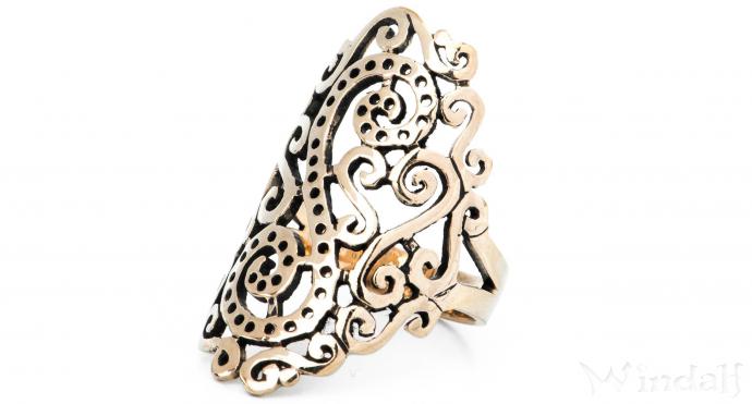 WINDALF Langer Damen Ring DAINA 32 mm Spiralen Ornamentik Wikingerschmuck Bronze WINDALF Langer Damen Ring DAINA 32 mm Spiralen Ornamentik Wikingerschmuck Bronze - Windalf.de