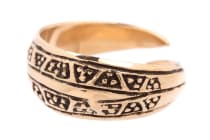 WINDALF Offener Wikinger Ring AURORA 9 mm Größenverstellbar Bronzering - Windalf.de