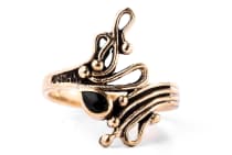 WINDALF Damen Vintage Ring NEMAIN 19 mm Onyx-Schmuck Bronze WINDALF Damen Vintage Ring NEMAIN 19 mm Onyx-Schmuck Bronze - Windalf.de