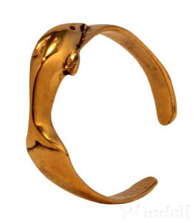 WINDALF Zehenring NOBBY 5 mm Delfin Midi-Ring Bronze - Windalf.de