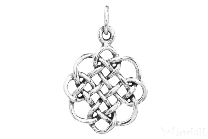 WINDALF Schmuck Anhänger FLORAIDH 2.6 cm Keltischer Knoten Silber - Windalf.de
