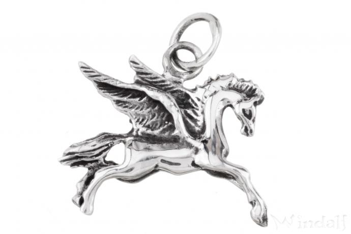 WINDALF Schmuck Anhänger KYLA 2 cm Kleiner Pegasus Silber WINDALF Schmuck Anhänger KYLA 2 cm Kleiner Pegasus Silber - Windalf.de