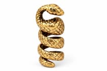 WINDALF Vintage Bartschmuck ANAKI 25 mm Schlangen-Schmuck Haarschmuck Bronze - Windalf.de