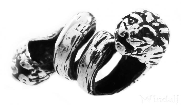 WINDALF Bartschmuck & Zopfperle LOWAN 23 mm Löwe Silber WINDALF Bartschmuck & Zopfperle LOWAN 23 mm Löwe Silber - Windalf.de