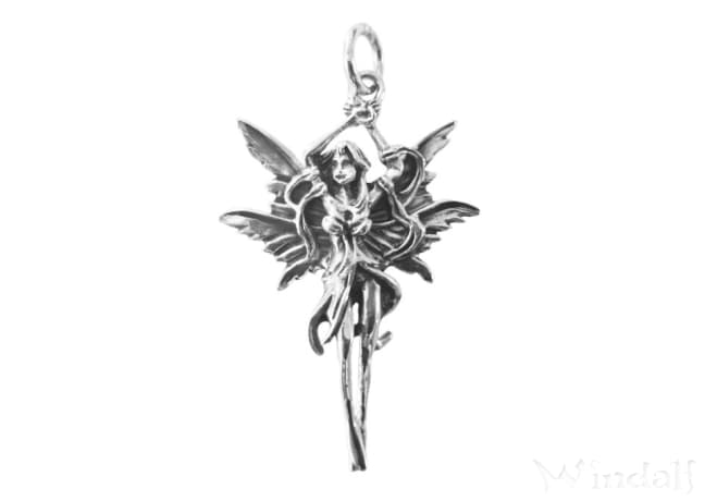 WINDALF Schmuck Anhänger LAILA 4.5 cm Elfe Silber WINDALF Schmuck Anhänger LAILA 4.5 cm Elfe Silber - Windalf.de