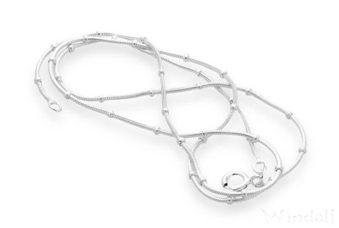 WINDALF Zarte Damen Trend Halskette AKIRA 46 cm Schmuckkette mit Kugeln Choker Silberkette WINDALF Zarte Damen Trend Halskette AKIRA 46 cm Schmuckkette mit Kugeln Choker Silberkette - Windalf.de