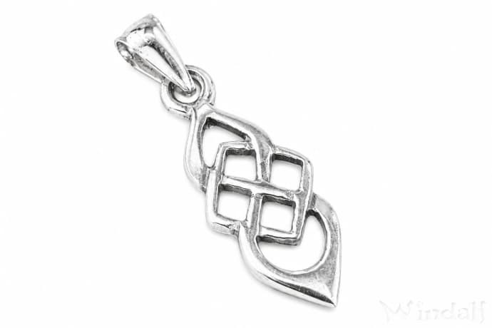 WINDALF Celtic Schmuck-Anh&auml;nger NEALA 2.5 cm Keltischer Knoten Silber - Windalf.de