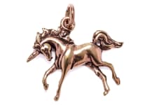 WINDALF Einhorn Anhänger SUNA 2.7 cm Das letzte Einhorn Bronze - Windalf.de
