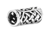 WINDALF Kelten Haarperle Bartschmuck RONAR 15 mm Celtic Haarschmuck mit Knoten Silber - Windalf.de