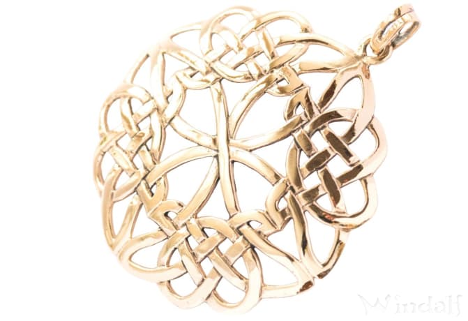 WINDALF Großer Schmuck Anhänger SYANNA 6.6 cm Keltischer Knoten Bronze WINDALF Großer Schmuck Anhänger SYANNA 6.6 cm Keltischer Knoten Bronze - Windalf.de
