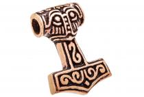 WINDALF Schmuck Anhänger STEINTHOR 2.4 cm Thorshammer Vintage Bronze - Windalf.de
