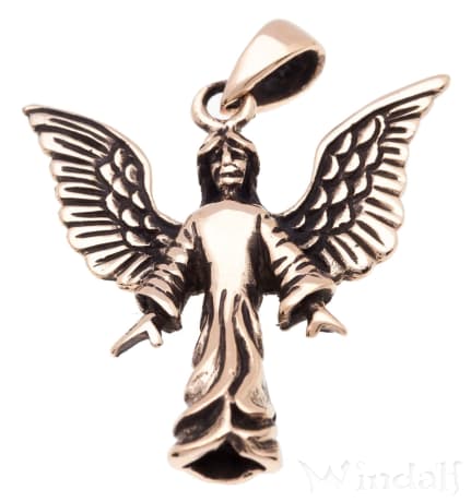 WINDALF Schmuck Anhänger DAATHA 3.5 cm Schutzengel Bronze WINDALF Schmuck Anhänger DAATHA 3.5 cm Schutzengel Bronze - Windalf.de