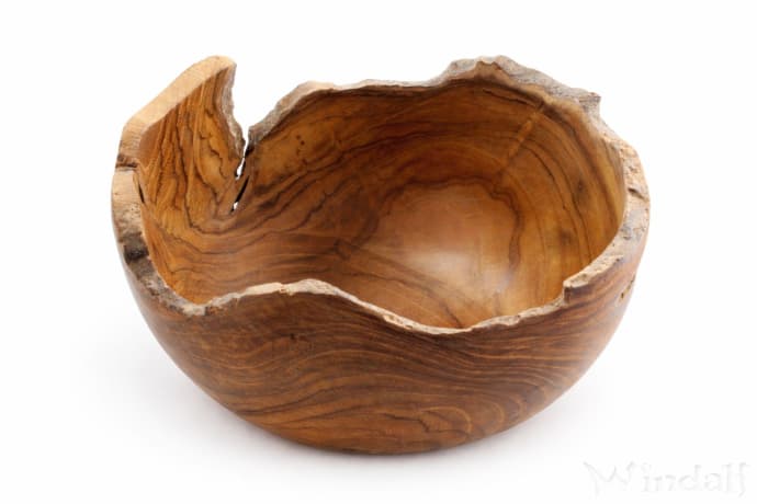 WINDALF Rustikale Obst Holzschale NILA  &Oslash; 15 cm Snack & Pralinenschale Schmuckschale Wurzelholz - Windalf.de