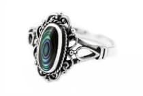 WINDALF Bohemia Damen Ring ALISA 14 mm Seeopal Midi-Ring Silber - Windalf.de