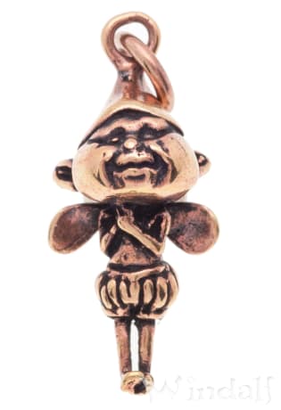 WINDALF Schmuck Anhänger NOBBI 2.9 cm Kleiner Gnom Bronze WINDALF Schmuck Anhänger NOBBI 2.9 cm Kleiner Gnom Bronze - Windalf.de