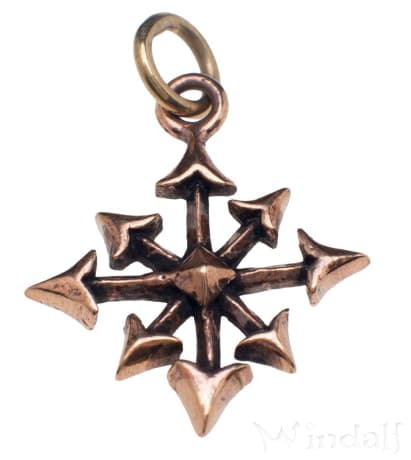 WINDALF Schmuck Anhänger STJERNLA 3 cm Kleiner Chaos Stern Bronze - Windalf.de