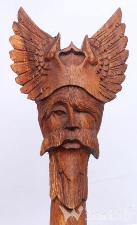 Wanderstab ~ <b>ODIN</b> ~ 130 cm - aus Holz - Windalf.de - 6578-690x460