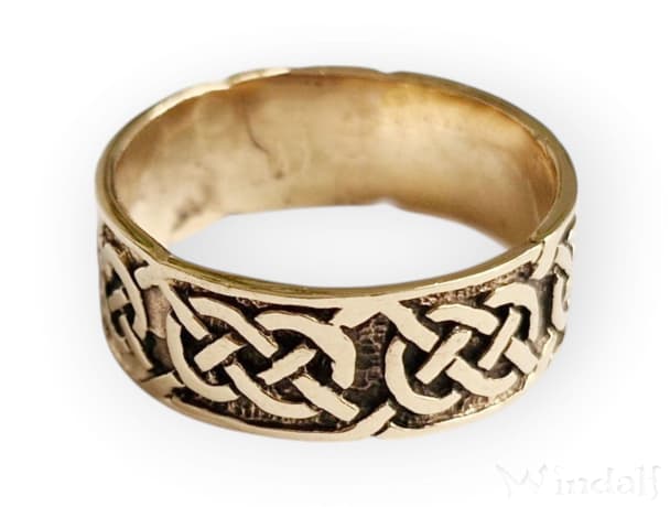 WINDALF Keltischer Ring LUGH 8 mm Freundschaftsring Bronze WINDALF Keltischer Ring LUGH 8 mm Freundschaftsring Bronze - Windalf.de