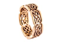 WINDALF Massiver Keltischer Knotenring BELENUS 7 mm Freundschaftsring Vintage Bronze WINDALF Massiver Keltischer Knotenring BELENUS 7 mm Freundschaftsring Vintage Bronze - Windalf.de