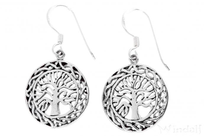 WINDALF Zarter Damen Ohrschmuck BRANWEN 1.9 cm Keltischer Lebensbaum Silber WINDALF Zarter Damen Ohrschmuck BRANWEN 1.9 cm Keltischer Lebensbaum Silber - Windalf.de