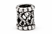 WINDALF Kleine Mittelalter Bart& Haarperle MIRA 6 mm Kettenperle Silber - Windalf.de