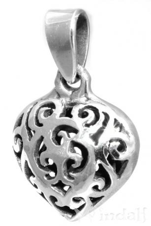 WINDALF Bohemia Damen Schmuck Anhänger ILLY 2 cm Herz Schmuck mit keltischer Triskele Silber WINDALF Bohemia Damen Schmuck Anhänger ILLY 2 cm Herz Schmuck mit keltischer Triskele Silber - Windalf.de