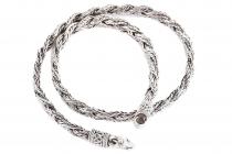 WINDALF Wikinger Halskette ASGARD 50 cm Zopfmuster Halsschmuck Handarbeit Silber WINDALF Wikinger Halskette ASGARD 50 cm Zopfmuster Halsschmuck Handarbeit Silber - Windalf.de