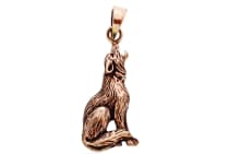 WINDALF Schmuck Anhänger KARI 3.5 cm Wolf Bronze - Windalf.de