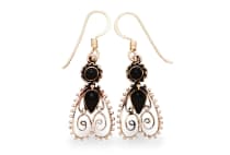 WINDALF Schmuck Ohrhänger NURIA 3.8 cm Onyx Bronze WINDALF Schmuck Ohrhänger NURIA 3.8 cm Onyx Bronze - Windalf.de