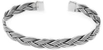 WINDALF Wikinger-Armreif ARVID 6 cm Handarbeit Silber WINDALF Wikinger-Armreif ARVID 6 cm Handarbeit Silber - Windalf.de