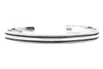 WINDALF Vintage Armreif TYRON Ø 6 cm 2 Streifen Armschmuck Silber WINDALF Vintage Armreif TYRON Ø 6 cm 2 Streifen Armschmuck Silber - Windalf.de