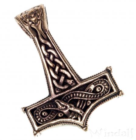 WINDALF Großer Thorshammer THUMIR 4.2 cm Wikinger Kraft Amulett Bronze-Anhänger WINDALF Großer Thorshammer THUMIR 4.2 cm Wikinger Kraft Amulett Bronze-Anhänger - Windalf.de