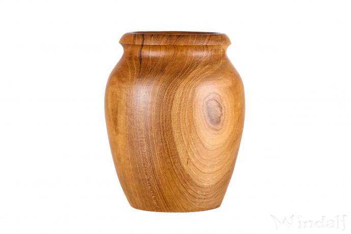 WINDALF Kleine Deko Amphore LILI 12.5 cm Stiftehalter Besteckhalter Handarbeit aus Holz WINDALF Kleine Deko Amphore LILI 12.5 cm Stiftehalter Besteckhalter Handarbeit aus Holz - Windalf.de