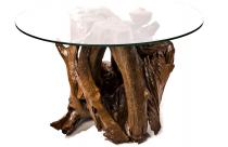 WINDALF Rustikaler Kaffee Tisch ZARA 63 cm Hoher Natur Couchtisch Handarbeit aus Wurzelholz - Windalf.de