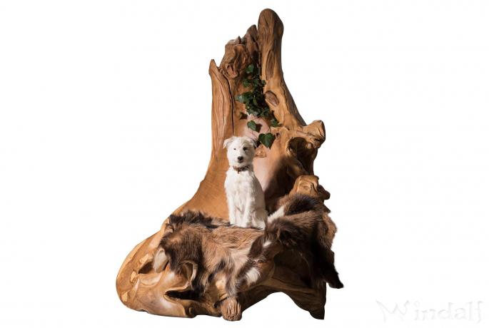 XL Rustikaler Relax Sessel ~ RAGNAR ~ 185 cm - Vintage Wurzelholz