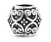 WINDALF Mittelalter Haar& Bartperle AKASHA 7 mm Bohemia Haarperle Vintage Silber - Windalf.de