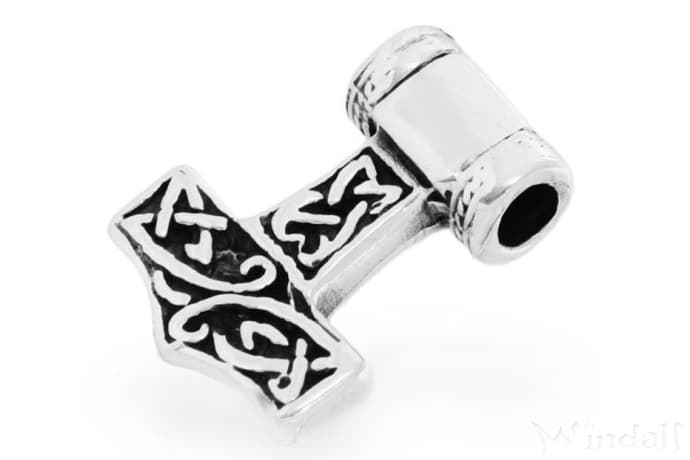 WINDALF Wikinger Silber Anhänger THORIR 1.6 cm Nordischer Wikingerschmuck Kleiner Thorshammer WINDALF Wikinger Silber Anhänger THORIR 1.6 cm Nordischer Wikingerschmuck Kleiner Thorshammer - Windalf.de