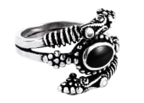 WINDALF Wikinger Ring JORMUN 18 mm Midgard-Schlange Gothic Schmuck Onyx Silber WINDALF Wikinger Ring JORMUN 18 mm Midgard-Schlange Gothic Schmuck Onyx Silber - Windalf.de
