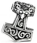 WINDALF Vikings Thorshammer Bartschmuck THORTAL 23 mm Wikinger-Haar-Schmuck Silber - Windalf.de