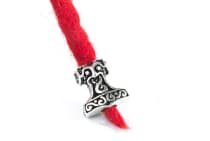 WINDALF Vikings Thorshammer Bartschmuck THORWAL 20 mm Wikinger Haarschmuck Silber - Windalf.de