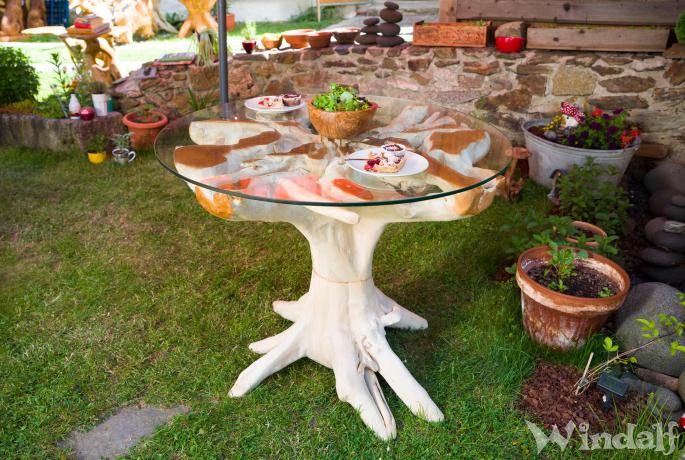 Landhausstil Esszimmer Tisch ~ ARIEN ~ 77 cm - Holz Esstisch