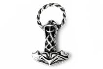 WINDALF Vikings Schmuck Anh&auml;nger RAGNAR 3.3 cm Thorshammer Silber - Windalf.de