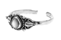 WINDALF Damen Zehenring SNOWWHITE 6 mm Perlmutt Bohemia Schmuck Silber - Windalf.de