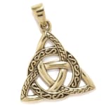 WINDALF Keltischer Schmuck Anhänger TRILA 3.5 cm Knotenmuster Amulett Bronze - Windalf.de