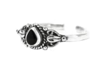 WINDALF Vintage Damen Zehenring MEDY 6 mm Schwarzer Onyx Bohemia Schmuck Silber WINDALF Vintage Damen Zehenring MEDY 6 mm Schwarzer Onyx Bohemia Schmuck Silber - Windalf.de
