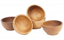 WINDALF Kleine Natur Dip Schale DEA Ø 7 cm Bohemian Deko-Schale für Nüsse Pralinen Schmuck Geschenke Handarbeit Holz - Windalf.de